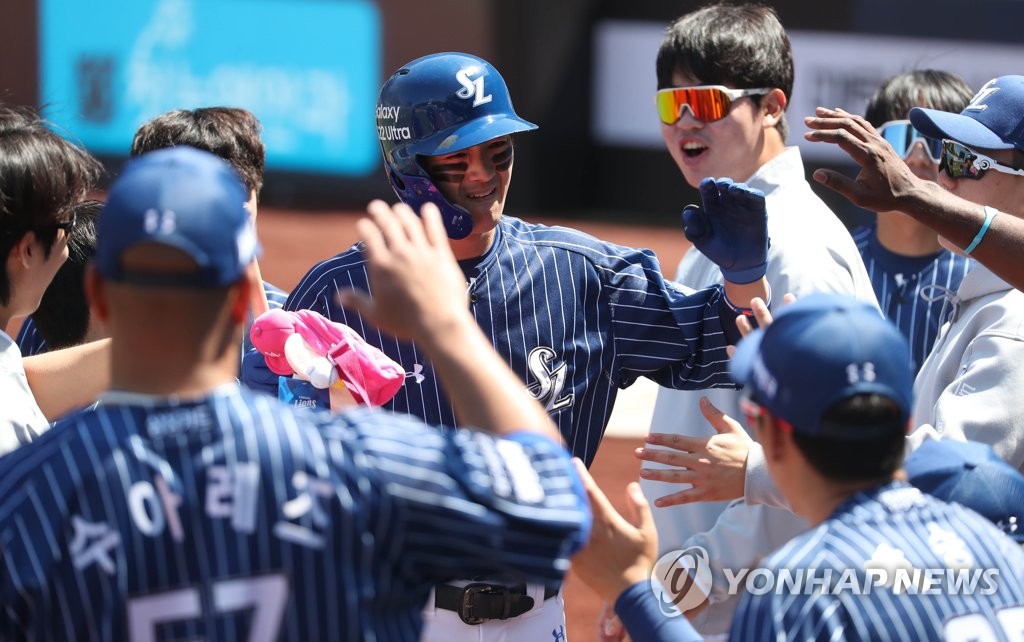Baseball Samsung Lions vs. Doosan Bears Yonhap News Agency