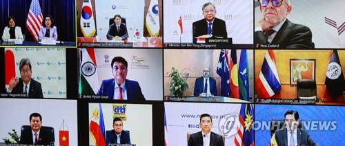 지난 5월 열린 IPEF 출범 화상 장관회의