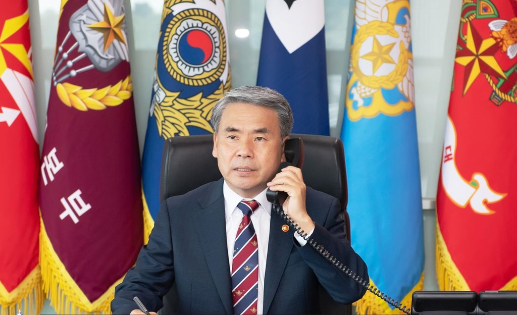 (جديد) مكالمة هاتفية بين وزيري الدفاع الكوري الجنوبي والأمريكي للرد الصارم ضد استفزازات كوريا الشمالية - 1