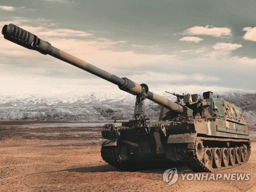 韓国がポーランドに輸出する自走砲Ｋ９（資料写真）＝（聯合ニュース）
