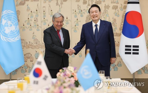 国連総長　尹大統領に「北朝鮮の完全な非核化支持」