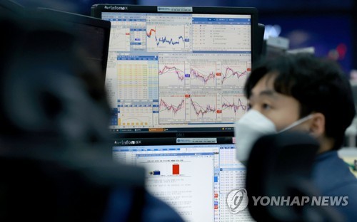 韓国総合株価指数　小幅続落で始まる