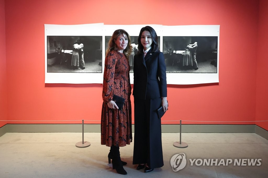 캐나다 국립미술관 방문한 김건희 여사