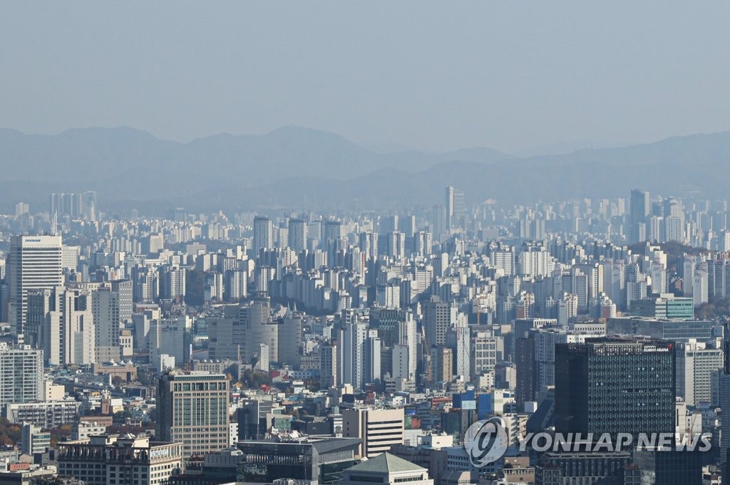 서울 시내 아파트 모습