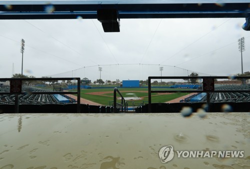 [WBC 캠프] 강풍으로 대표팀 vs kt 연습 경기 취소…24∼25일 연속 평가전