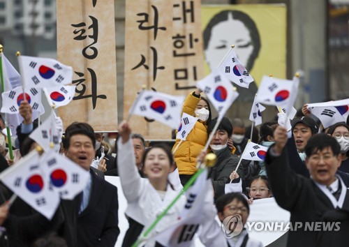 独立運動記念日　各地で４年ぶり大規模式典＝韓国