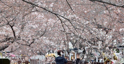 '포근한 날씨'…낮 기온 최고 25도 봄을 즐기는 시민들