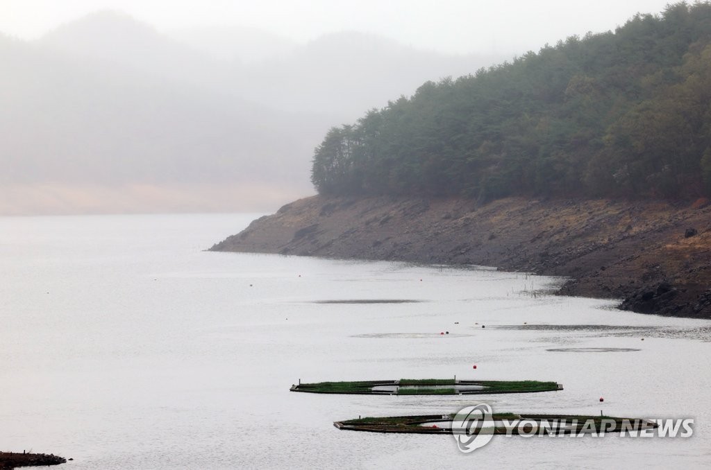 가뭄 겪는 전남 화순군 이서면 동북댐