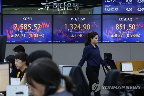 韓国総合株価指数が反発　約１年ぶり２６００突破