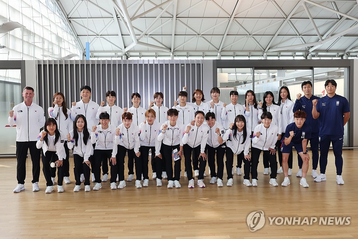 サッカー女子韓国代表がアジア大会へ出発