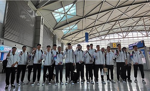 S. Korean men's basketball team heads to Hangzhou CR