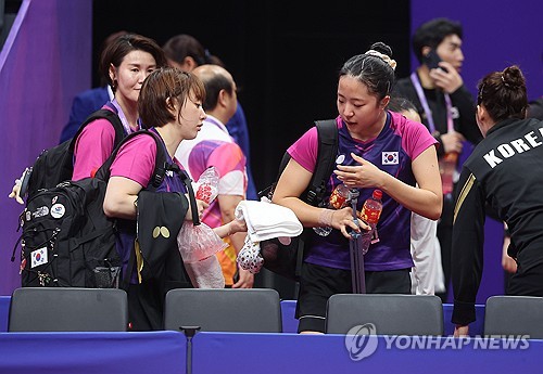 卓球女子団体　韓国は日本に破れ「銅」