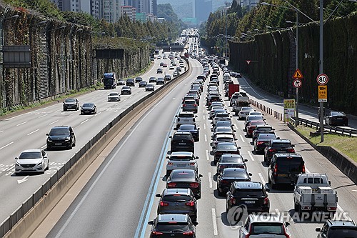 中秋節連休の最終日　高速道路の流れはスムーズ＝韓国