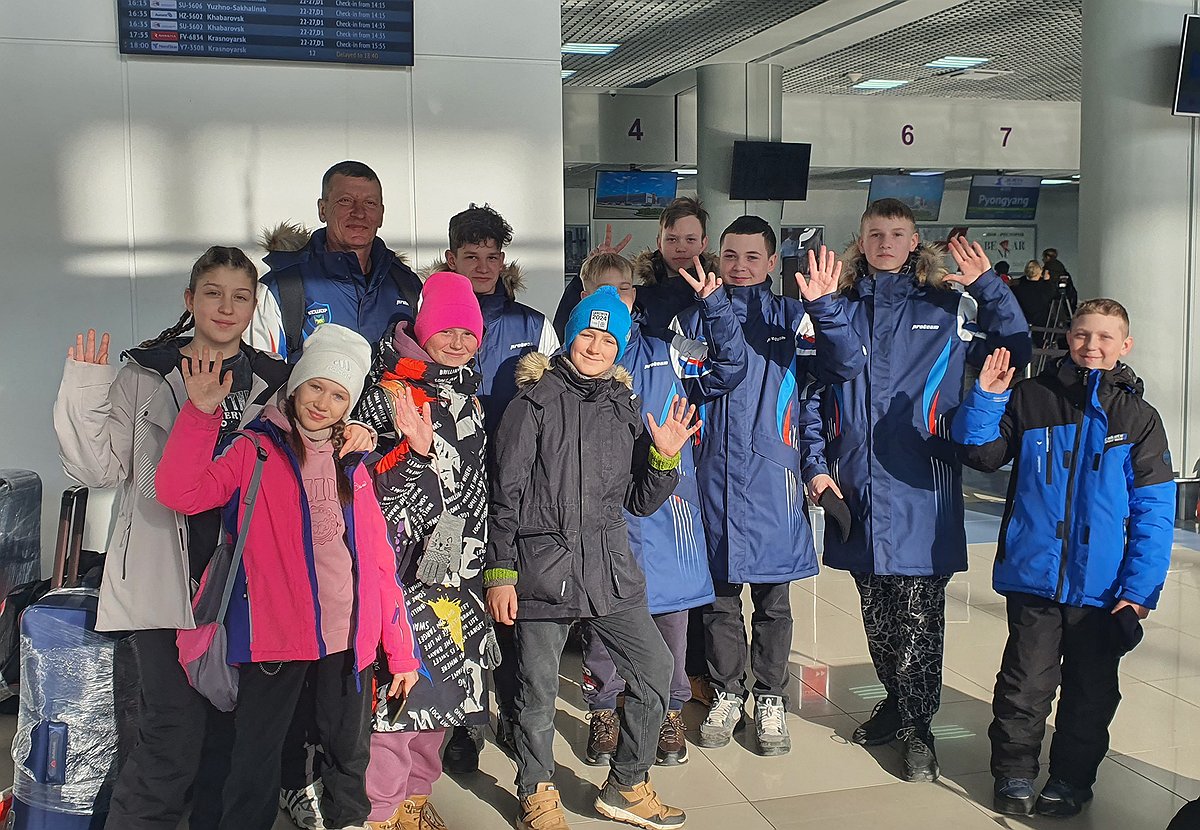 北 단체관광 참가한 러 연해주 유소년 스키선수들
