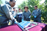 송미령 장관 "사과 생육 양호…추석 공급 원활할 것"