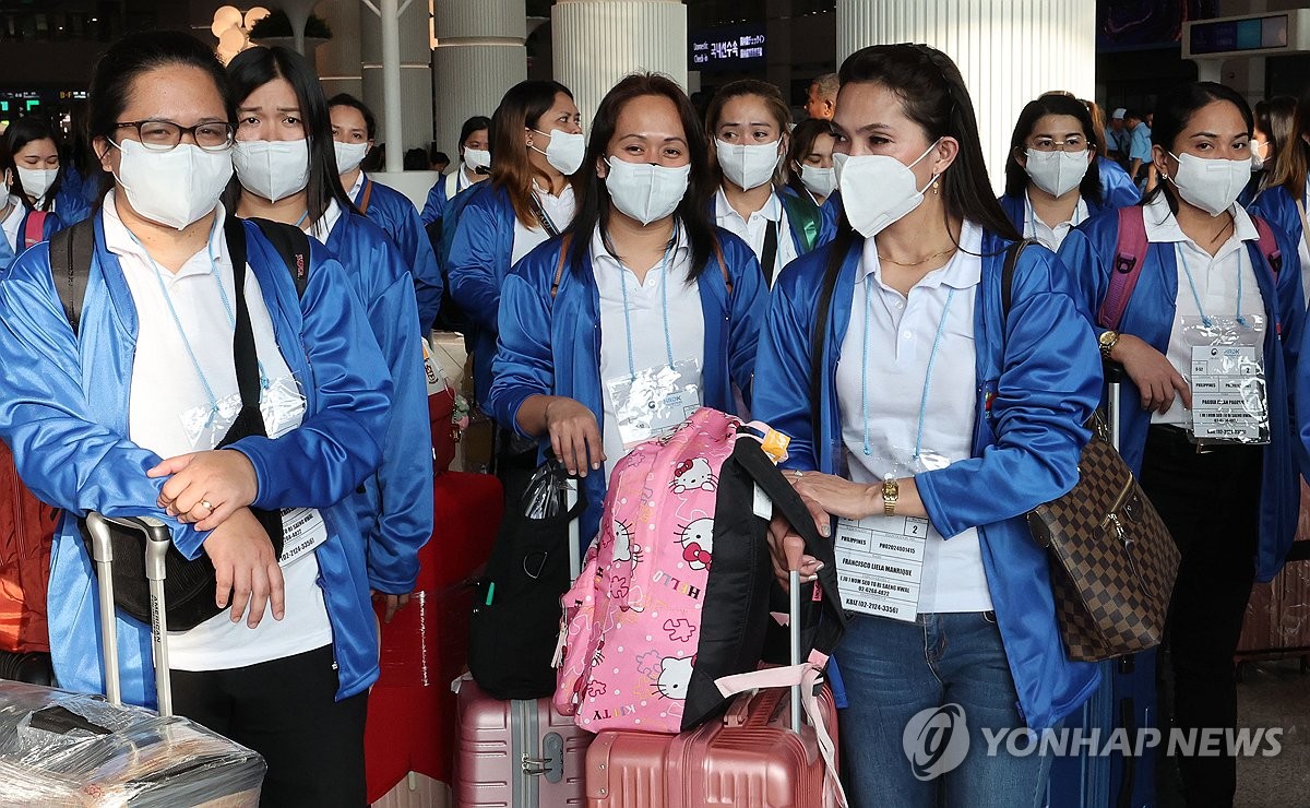 필리핀 가사관리사 인천공항 입국