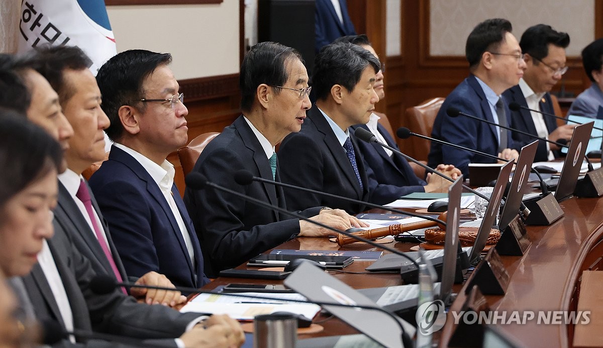 국무회의 주재하는 한덕수 국무총리