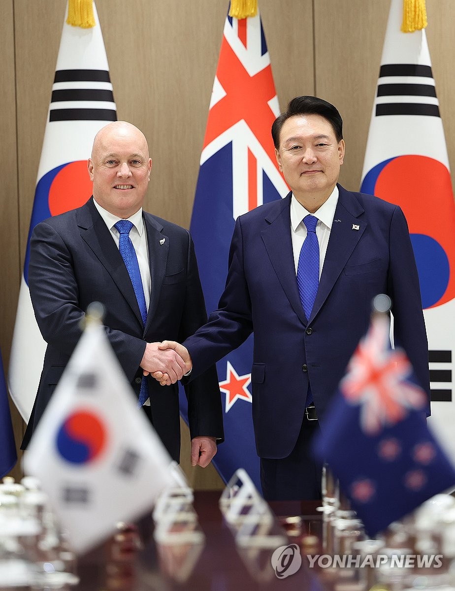 S. Korea-New Zealand summit | Yonhap News Agency