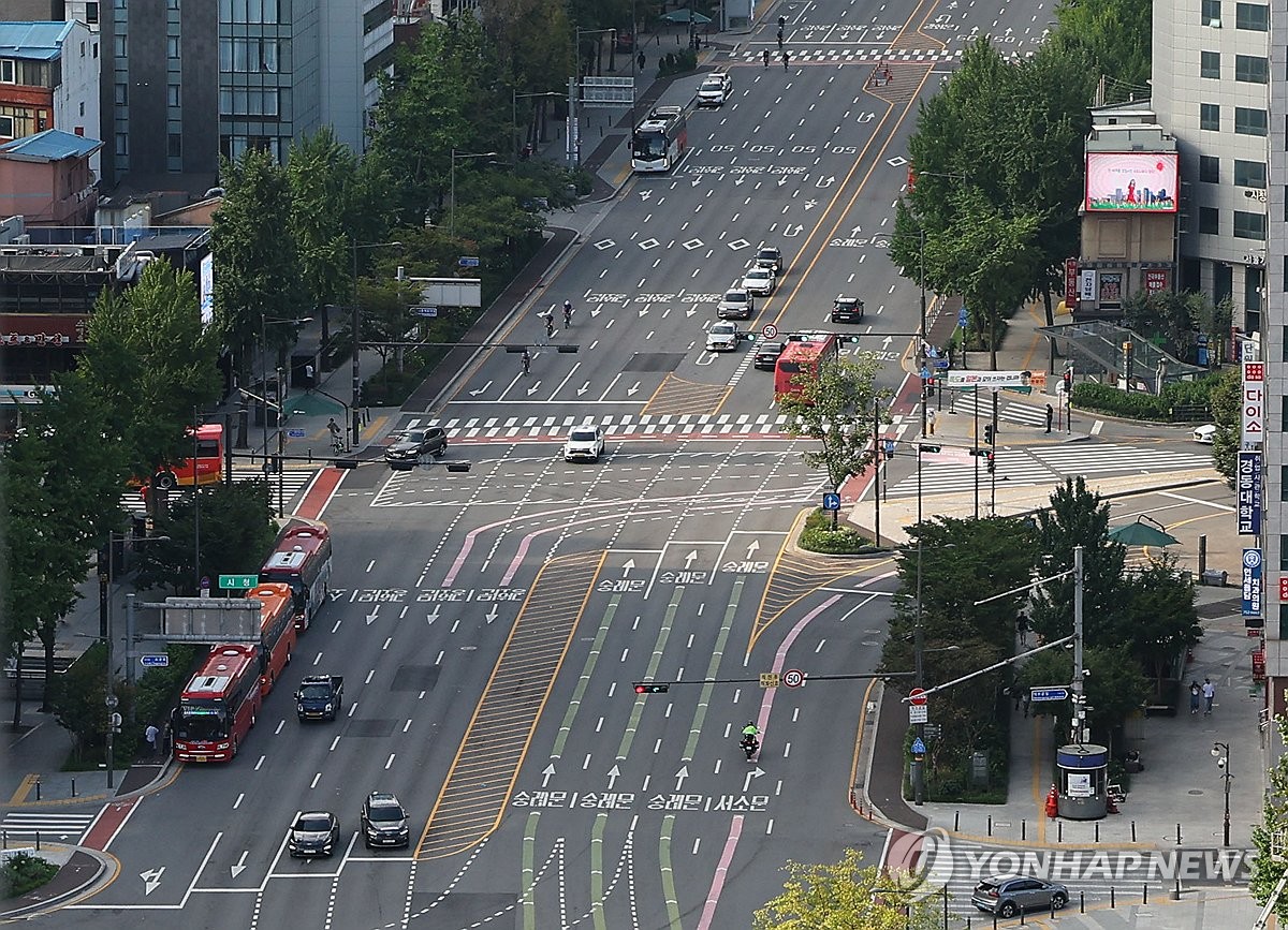 추석연휴 한산한 도심