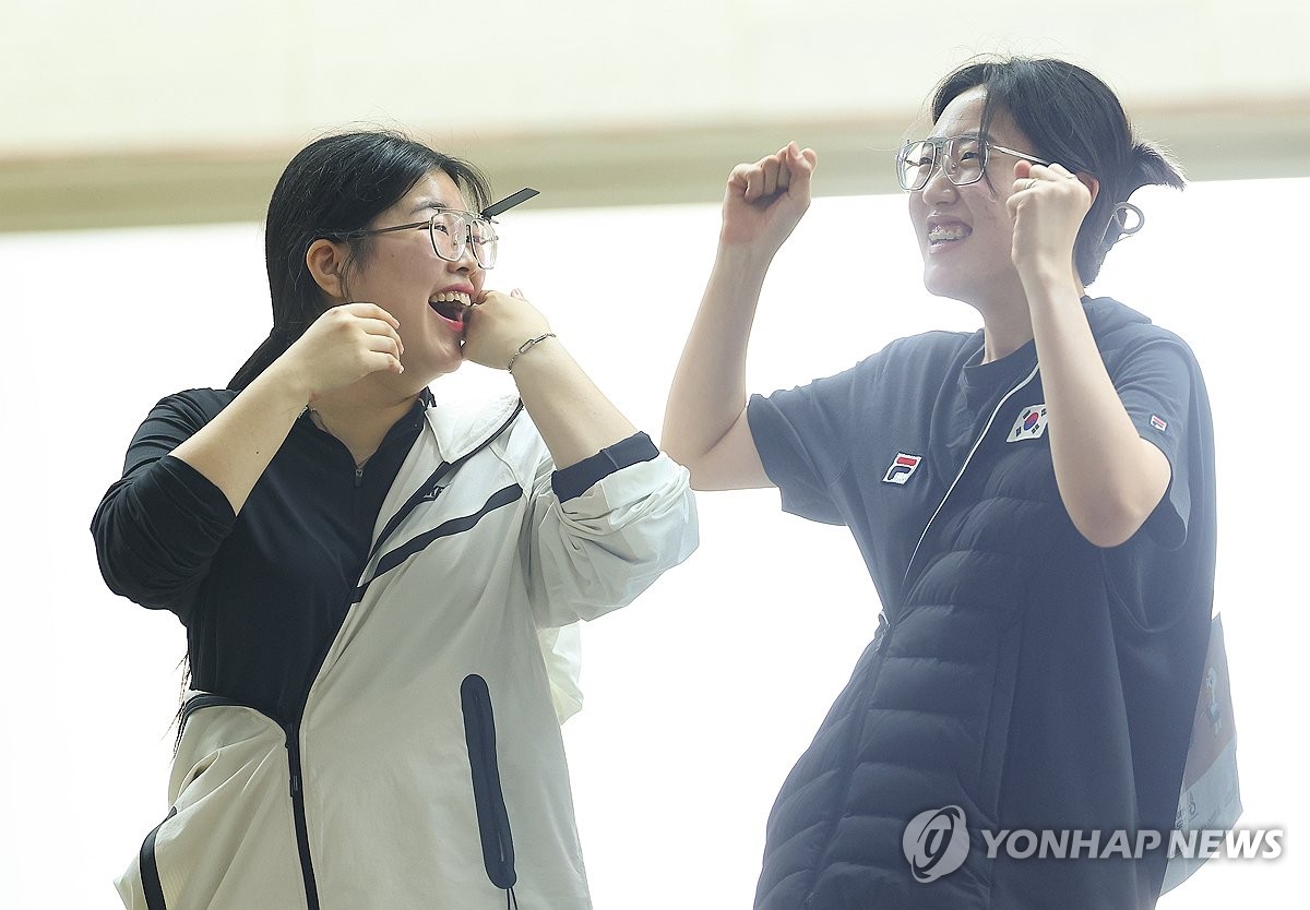 '파리 사격 金' 양지인·오예진, 사격 월드컵 나란히 1·2위