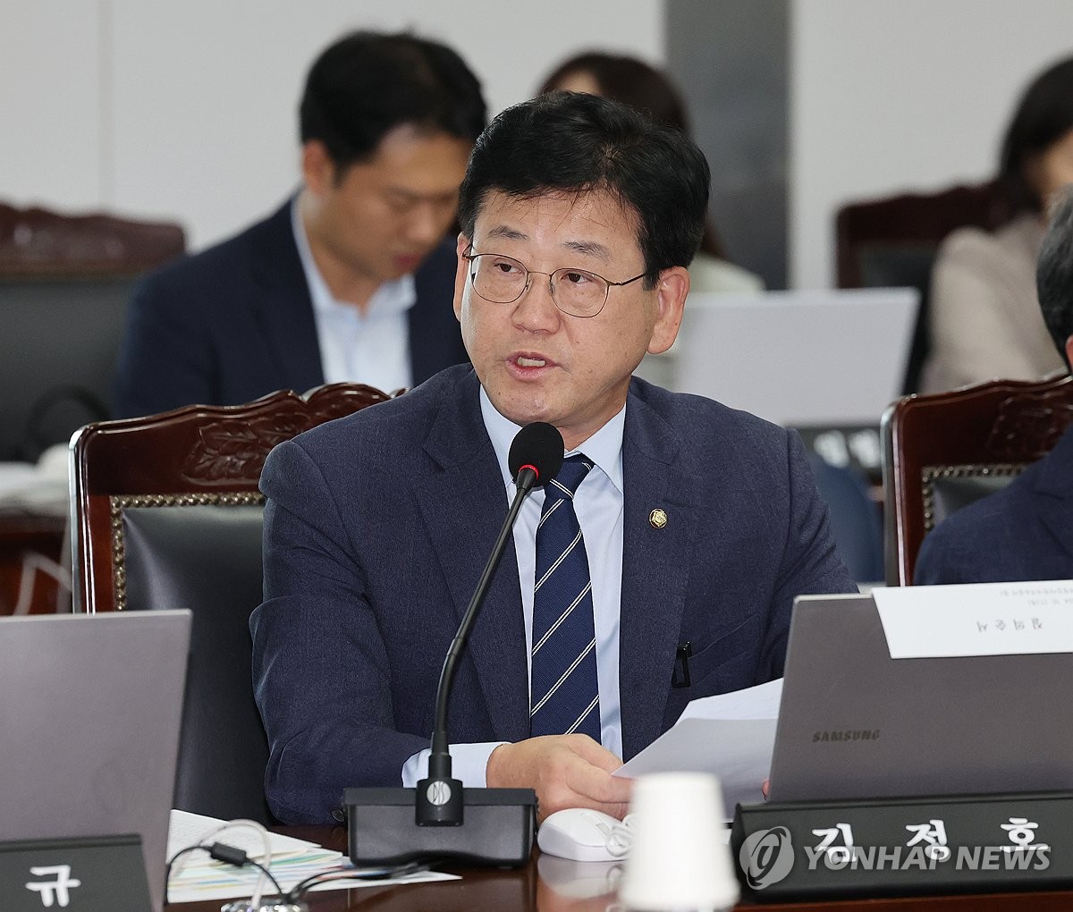민주 김정호 "대통령 홈페이지 메뉴 삭제, 기록물 관리법 위반" | 연합뉴스