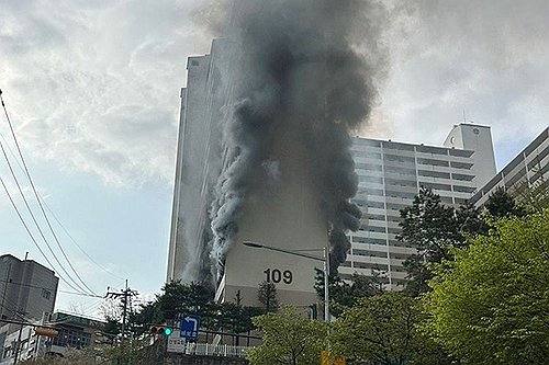  Un incendie dans un immeuble séoulien tue l'auteur présumé et fait 6 blessés