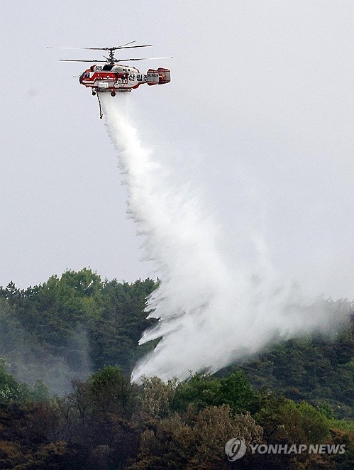 Wildfire in southeastern city
