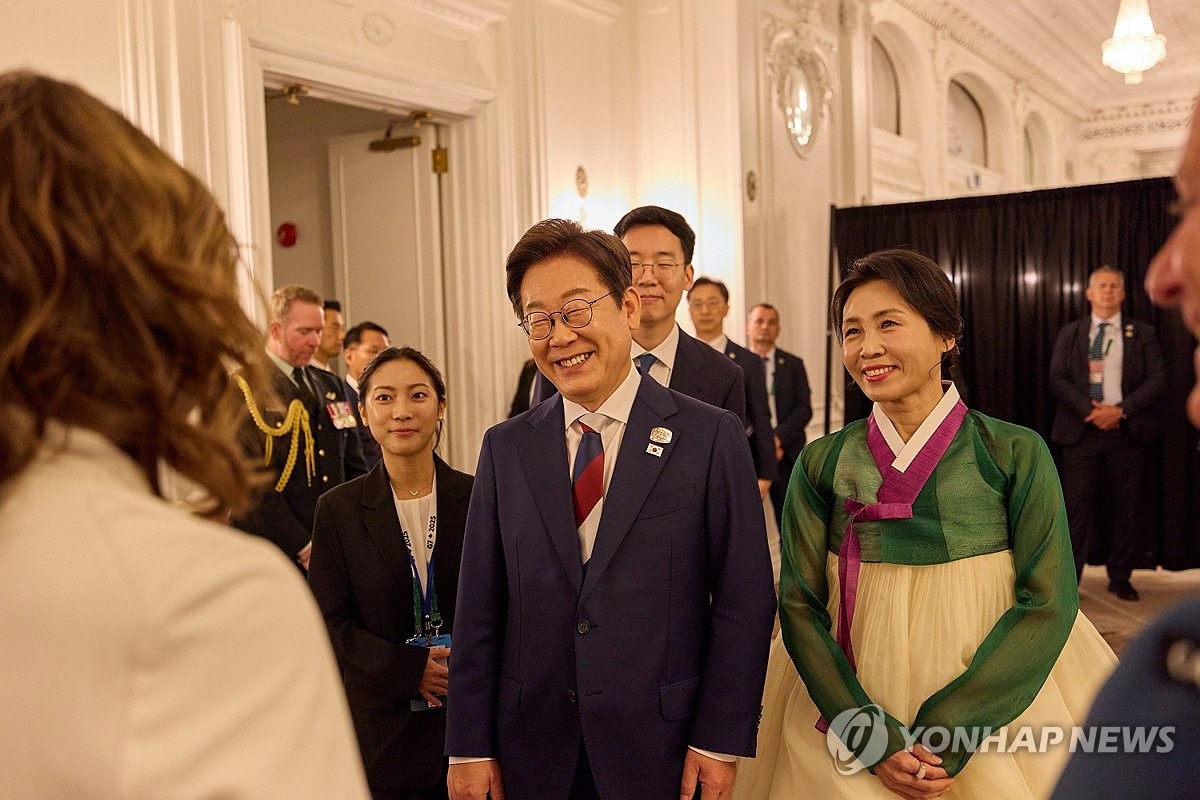 李대통령 'G7 환영 리셉션'…
