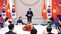 李대통령 "신짜오"·베트남 정상 "감사합니다"…첫 국빈만찬