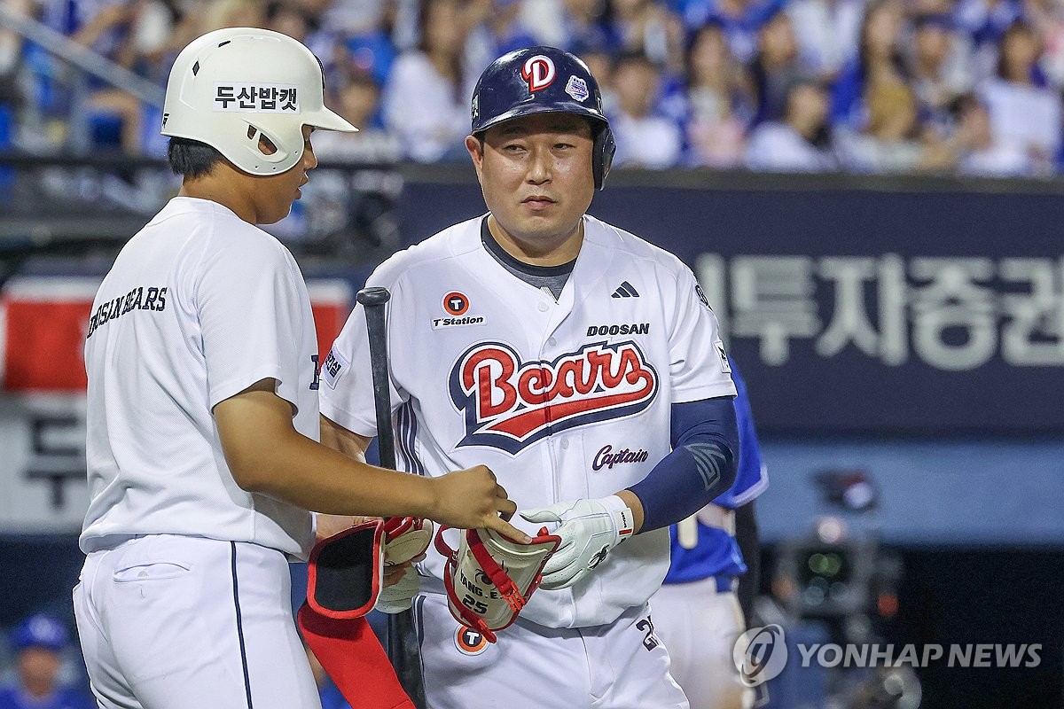 두산 조성환 감독대행 "양의지, 타격왕 자격 충분"