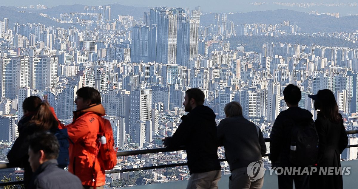 서울 시내 아파트 모습