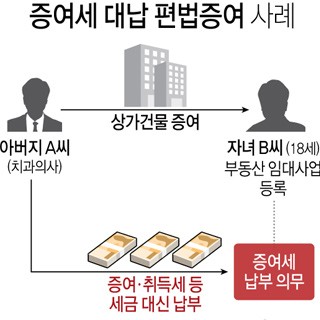  증여세 대납 편법증여 사례